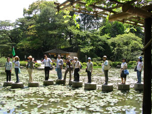 平安神宮庭園にて