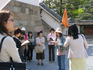 平安神宮庭園にて